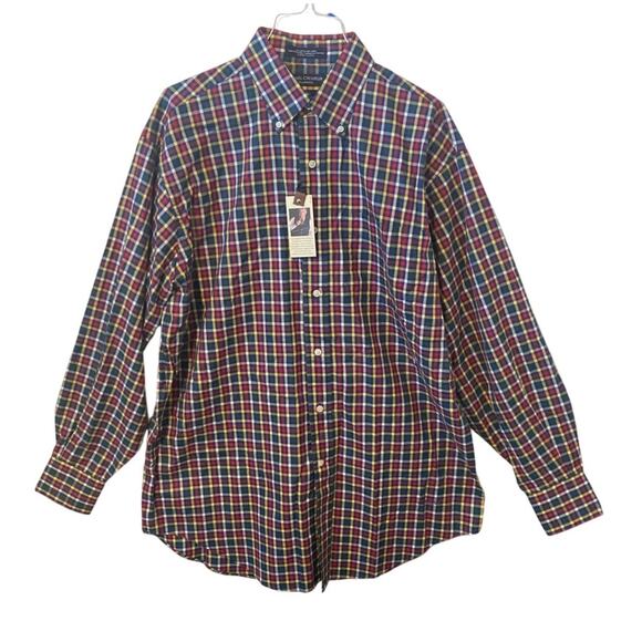Daniel Cremieux Men's Long Sleeve Med Italian Button Up Shirt 100% Cotton NOS - Picture 1 of 7